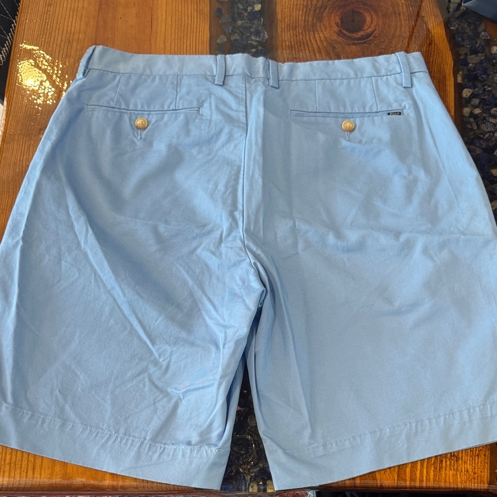 Polo Ralph Lauren Sky Blue Flat Front Shorts
